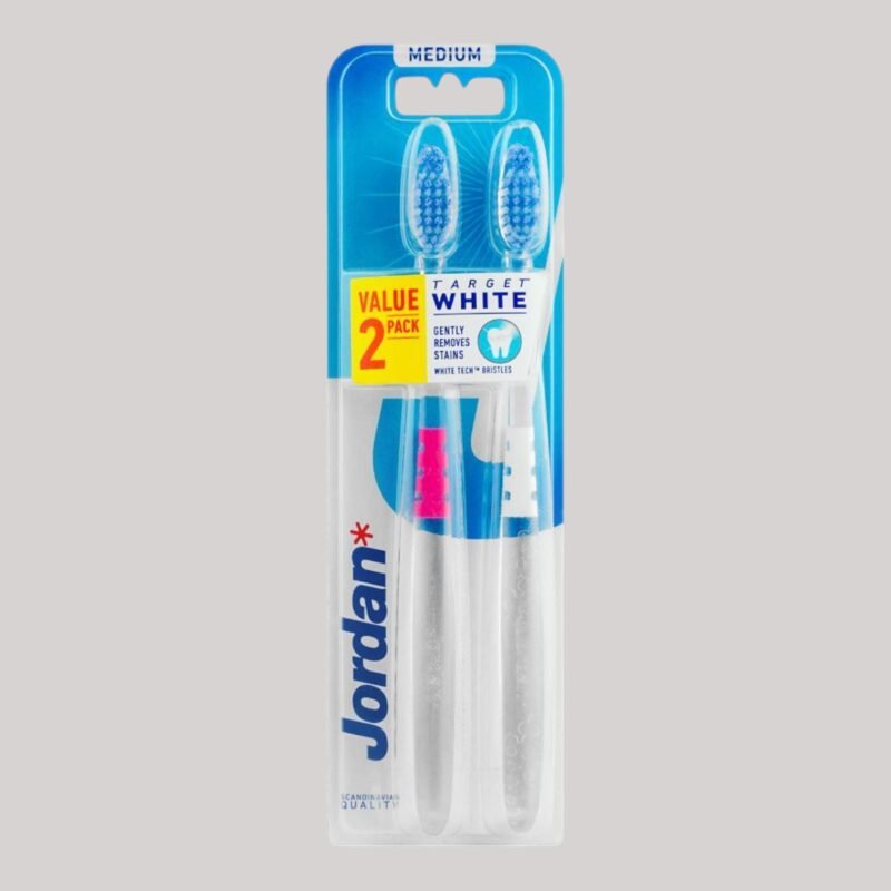 02. Target White Medium Toothbrush 2-Pack