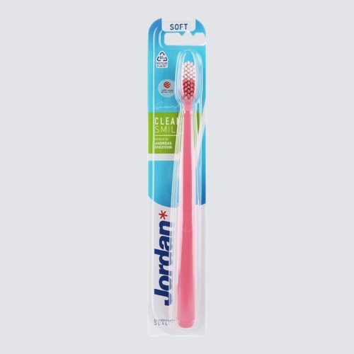 01. Clean Smile Soft Toothbrush with pink color